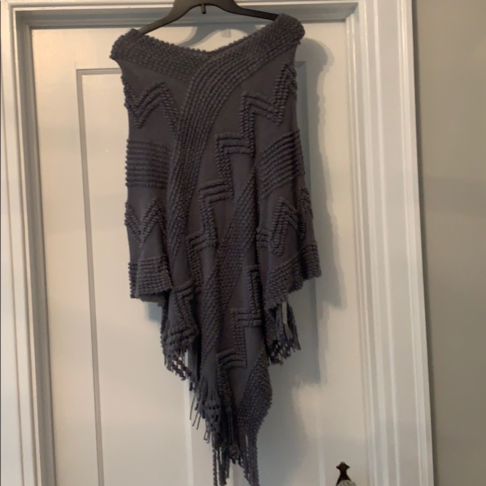 Textured poncho